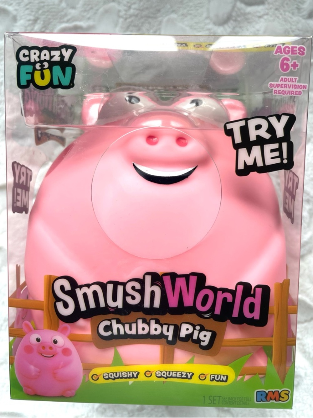 🔥 VIRAL on TikTok! NEW RMS Crazy Fun Smush World Chubby Pig Squishy ✨